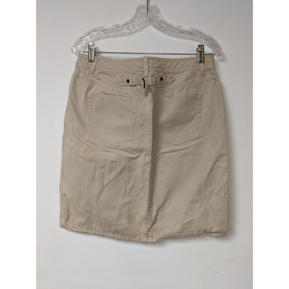American Living Size 6 Skirt Khaki Straight Modest Tan - Picture 2 of 4